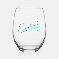 Electric Blue 3D Minimalist Handwritten Name