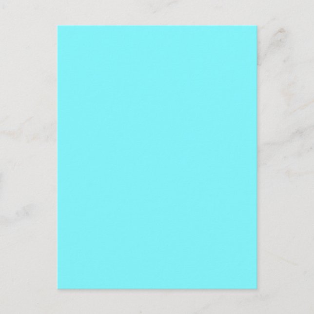 electric blue background postcard (Front)