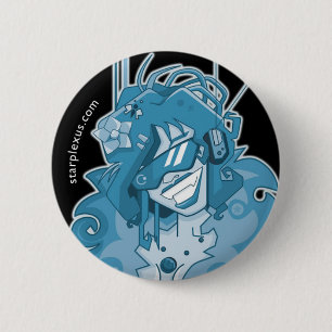 electric blue button