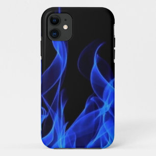 Electric Blue Fire Abstract Flames Case-Mate iPhone Case