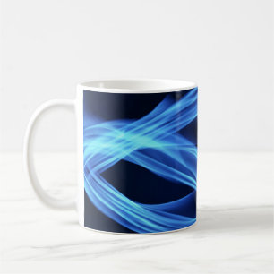 Electric Blue Flow Coffee Mug