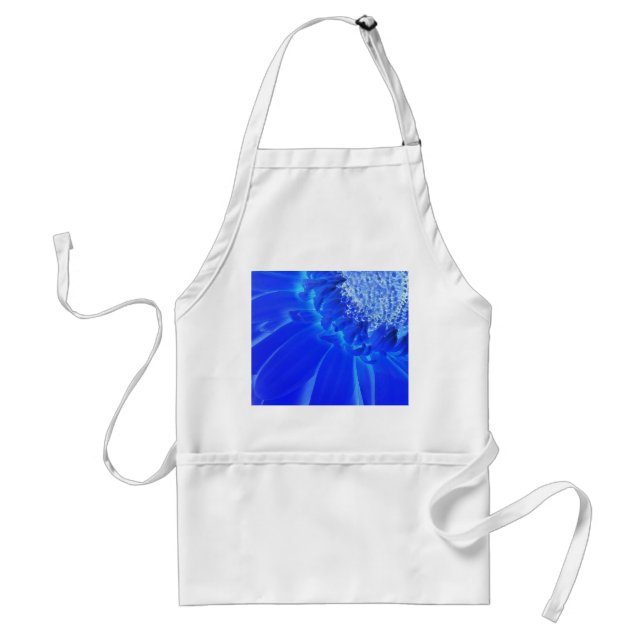 electric blue gerbera standard apron (Front)