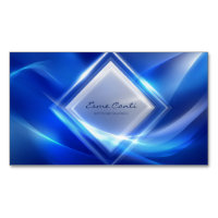 Electric Blue Glowing Diamond Futuristic Geometric