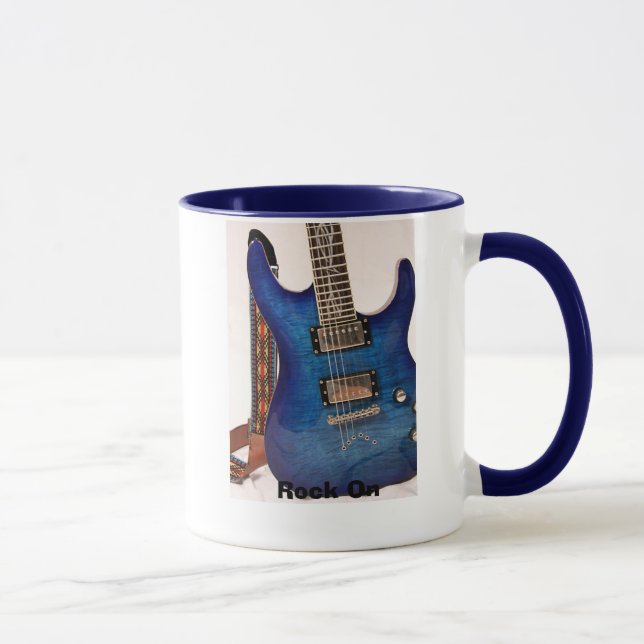 Electric Blue Guitar Mug (Right)