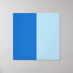 Electric Blue Lemonade and Aquamarine Duo Tone Canvas Print
