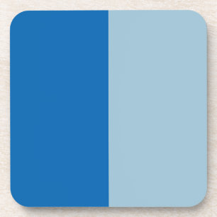 Electric Blue Lemonade and Aquamarine Duo Tone Coaster