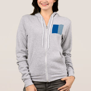 Electric Blue Lemonade and Aquamarine Duo Tone Hoodie
