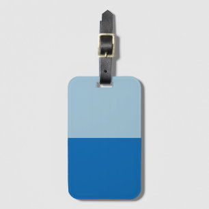 Electric Blue Lemonade and Aquamarine Duo Tone Luggage Tag