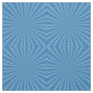 Electric Blue Lemonade and Aquamarine Duo Tone Pat Fabric