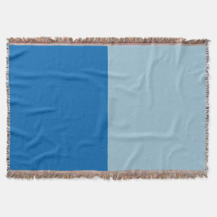 Electric Blue Lemonade and Aquamarine Duo Tone Throw Blanket