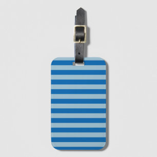 Electric Blue Lemonade and Aquamarine Vertical Str Luggage Tag