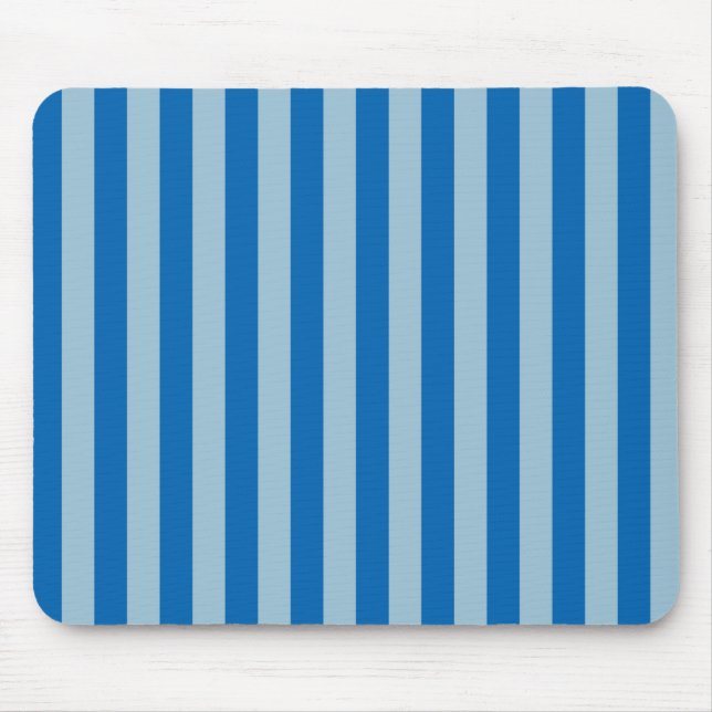 Electric Blue Lemonade and Aquamarine Vertical Str Mouse Pad (Front)