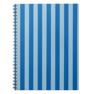 Electric Blue Lemonade and Aquamarine Vertical Str Notebook