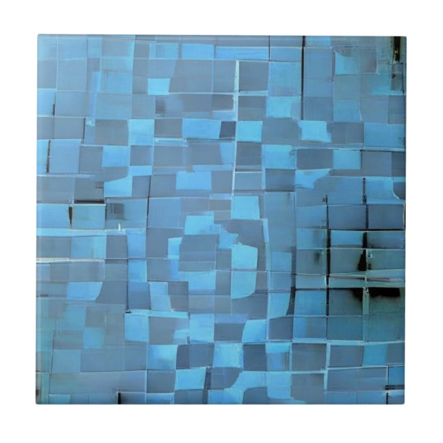 Electric blue tiles ceramic (Front)