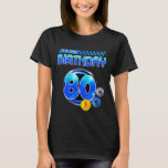 Electric Bolt 80th Birthday Boy Lightning Power St T-Shirt<br><div class="desc">Electric Bolt 80th Birthday Boy Lightning Power Style Game</div>