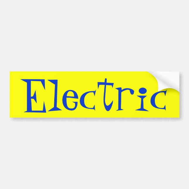 Electric Bumper Sticker (Front)