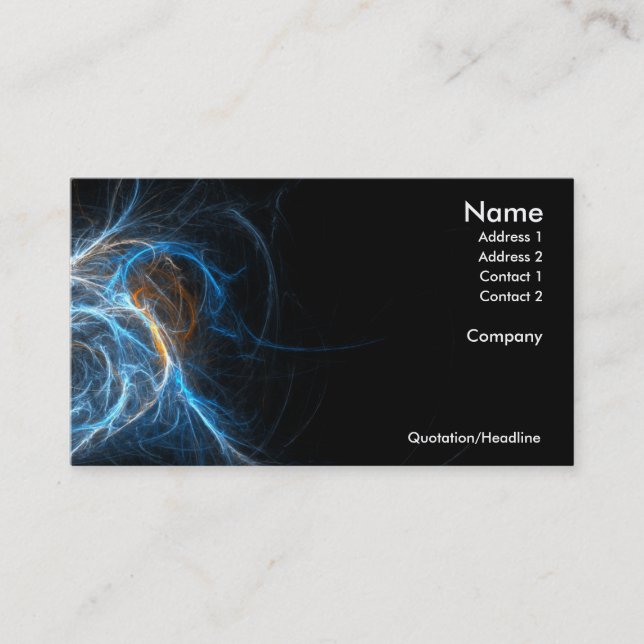 Electric Business Cards (Front)