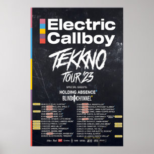 Electric Callboy Tour '23  REPRODUCTION Gig Poster