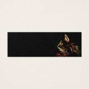 Electric cat face profile bookmark