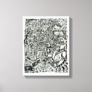 Electric Chair, by Brian Benson Canvas Print