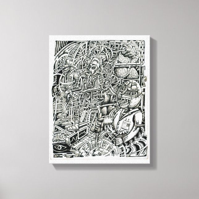 Electric Chair, by Brian Benson Canvas Print (Front)