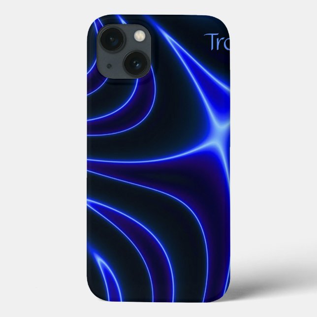 Electric Cobalt Blue Abstract iPad Case (Back)