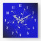 Electric Cobalt Blue White Numbers Accent