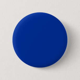 Electric Cobalt Solid Colour   Classic Elegant 6 Cm Round Badge