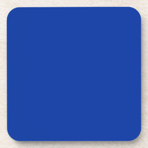 Electric Cobalt Solid Colour Classic Elegant Coaster