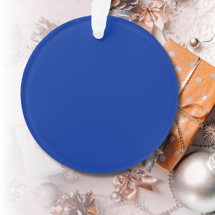 Electric Cobalt Solid Colour   Classic Elegant Ornament