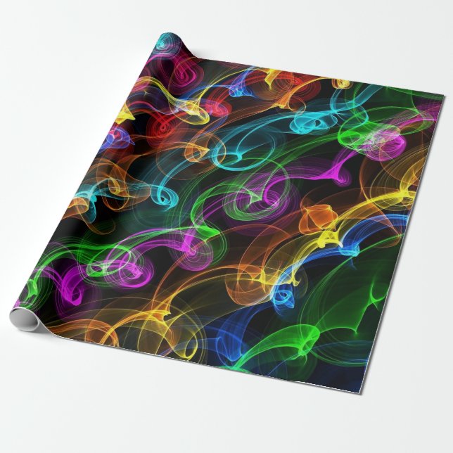 Electric Colour Wrapping Paper (Unrolled)