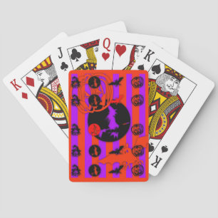 Electric Colours Pop Halloween Witch Playing Cards