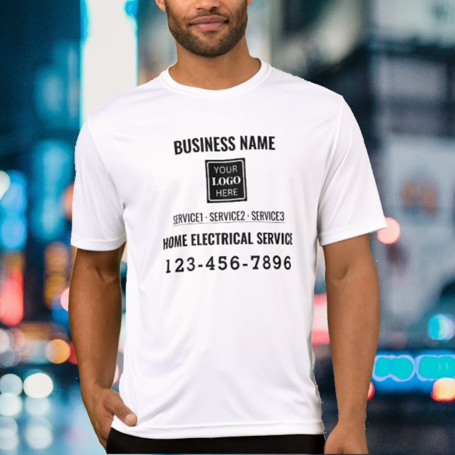 Electric Company Service QR code Logo Custom Work T-Shirt (Creator Uploaded)