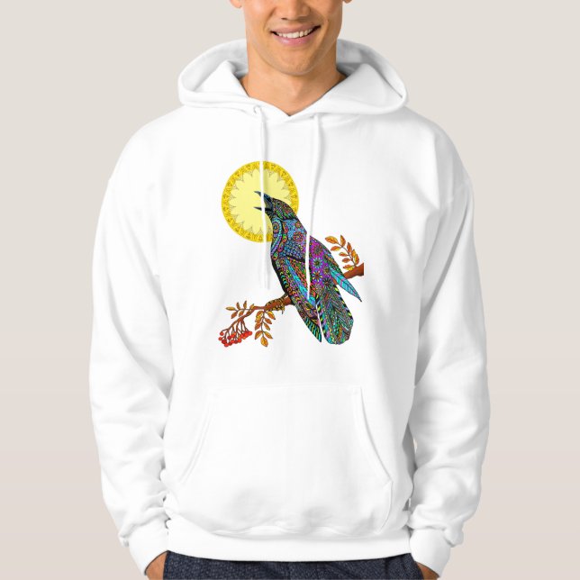 Electric Crow Men's Hoodie (Front)