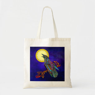 Electric Crow Tote Bag