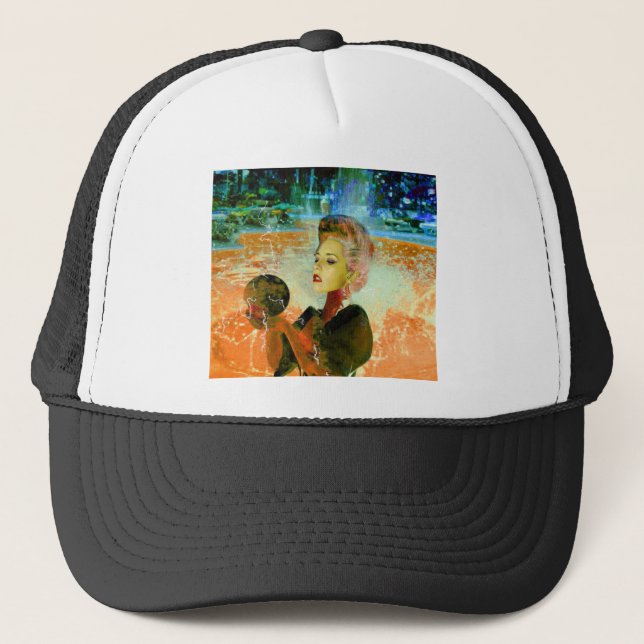 Electric cyborg trucker hat (Front)