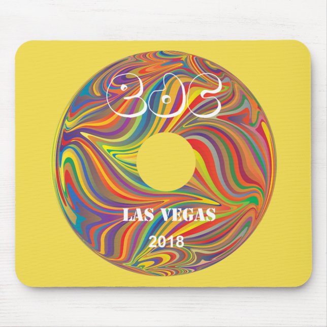 Electric Daisy Carnival Record Mouse Pad (Front)