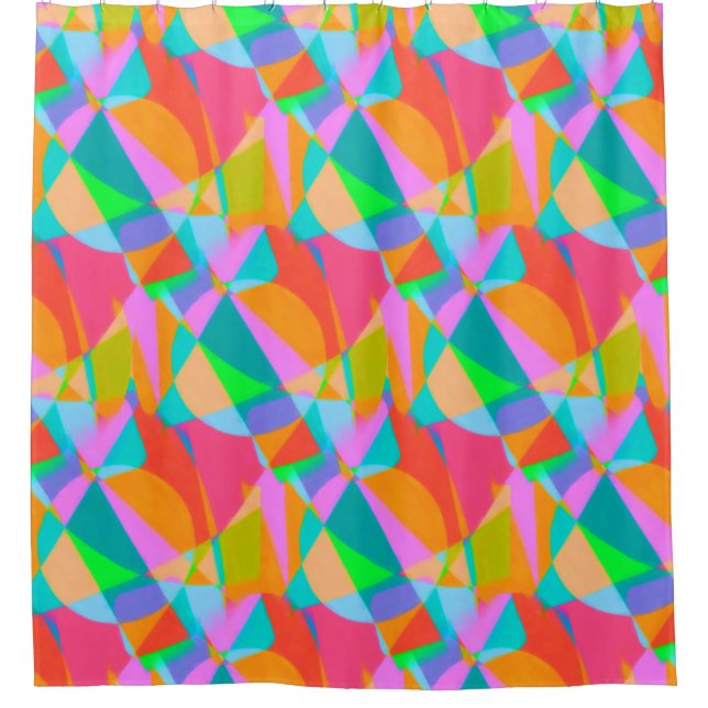 Electric Dragonfly B Shower Curtain (Front)