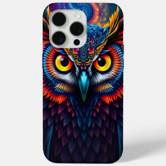 Electric Dream Owl iPhone 15 Pro Max Case
