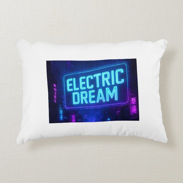 Electric Dream Pillow Cover (Front)
