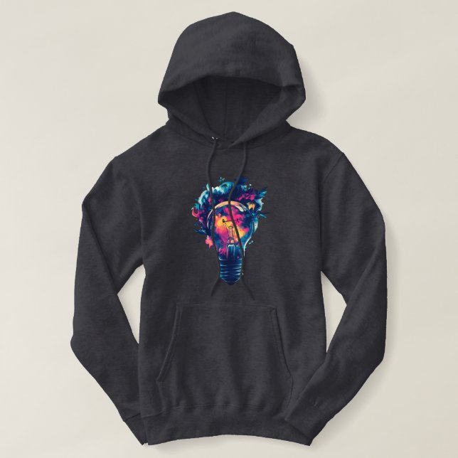 Electric Dreams: Ignite Your Mind Hoodie (Design Front)