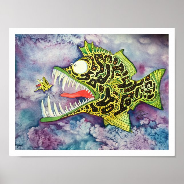 "Electric Ed" Fish With Attitude Poster (Front)