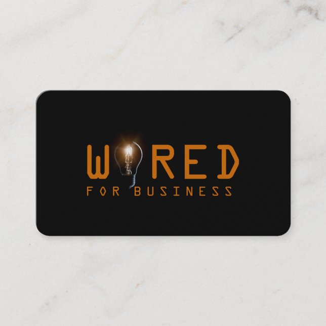 Electric, Electrician, Business Card (Front)