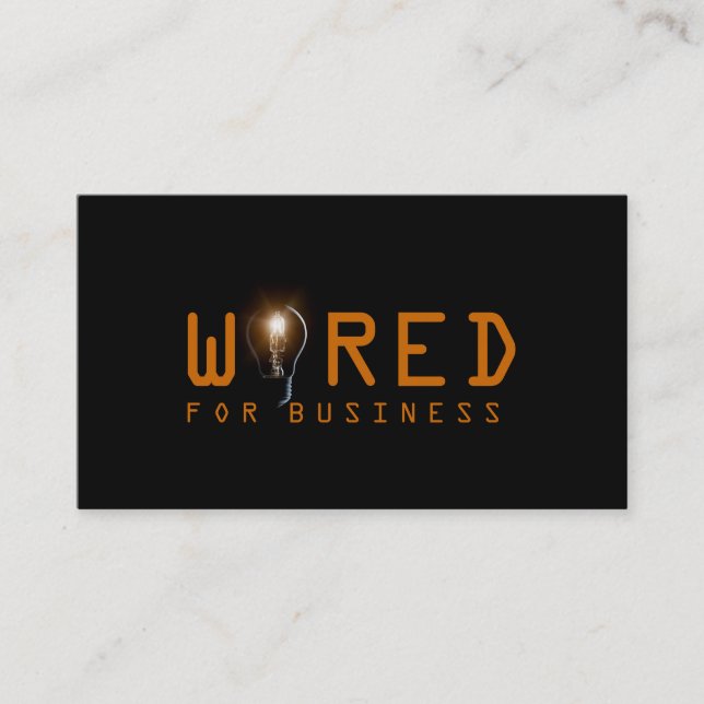 Electric, Electrician, Business Card (Front)