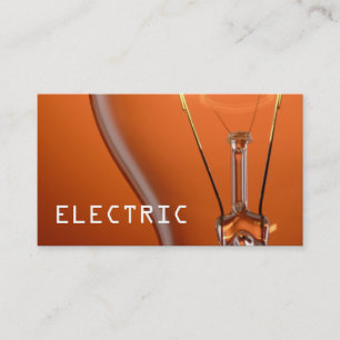 Electric Electrician Electricity Business Card