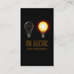 Electric, Electrician, Electricity Business Card
