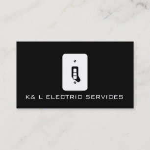 Electric Electrician Electricity Business Card