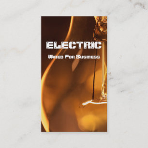 Electric Electrician Electricity Business Card
