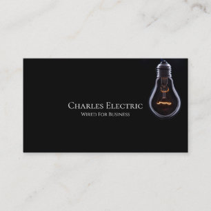 Electric Electrician Electricity Business Card