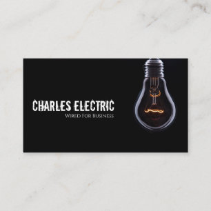 Electric Electrician Electricity Business Card
